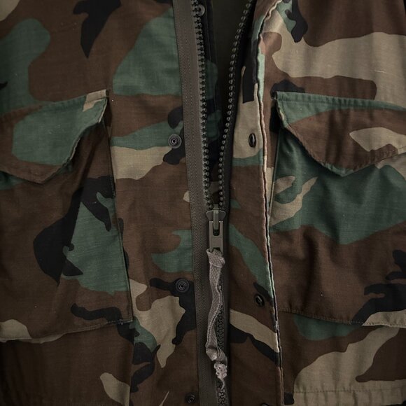 Camo Cold Weather Field Jacket Men’s Size Large Regular - Picture 4 of 8